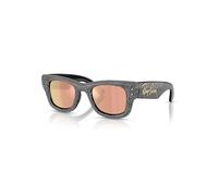Ray-Ban Sunglasses Unisex Wayfarer Puffer Crystal Pavè Edition - Black Frame Brown Lenses 47-23
