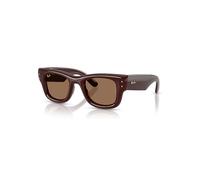 Ray-Ban Sunglasses Unisex Wayfarer Puffer - Dark Brown Frame Brown Lenses 50-23