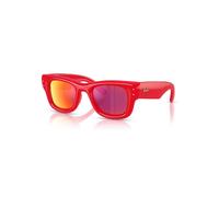 Ray-Ban Sunglasses Unisex Wayfarer Puffer Special Collection - Red Frame Brown Lenses 47-23
