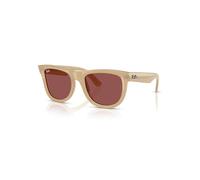 Ray-Ban Sunglasses Unisex Wayfarer Reverse - Opal Beige & Honey Frame Violet Lenses 53-20