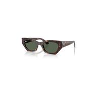Ray-Ban Sunglasses Unisex Zena Bio-based - Havana Frame Green Lenses 52-22