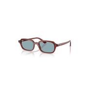 Ray-Ban Sunglasses Unisex Zuri Bio-based - Rusty Brown Frame Blue Lenses 52-19