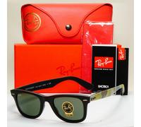Ray-Ban Sunglasses Wayfarer Black Green Urban Camoflauge RB 2140 6065 50mm