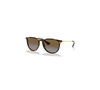 Ray-Ban Sunglasses Woman Erika @collection - Gold Frame Brown Lenses Polarized 54-18