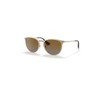 Ray-Ban Sunglasses Woman Erika Metal - Gold Frame Brown Lenses Polarized 54-19