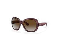 Ray-Ban Sunglasses Woman Jackie Ohh II Transparent - Transparent Brown Frame Grey Lenses Polarized 60-14