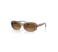 Ray-Ban Sunglasses Woman Rb2221 - Transparent Beige Frame Brown Lenses Polarized 56-18