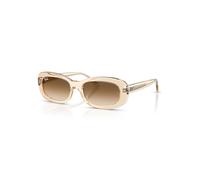 Ray-Ban Sunglasses Woman Rb2221 - Transparent Nude Frame Brown Lenses 53-18