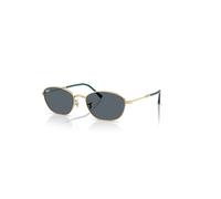 Ray-Ban Sunglasses Woman Rb3749 - Arista Gold Frame Blue Lenses 58-18