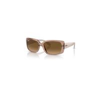 Ray-Ban Sunglasses Woman Rb4389 - Ivory Frame Brown Lenses Polarized 55-17