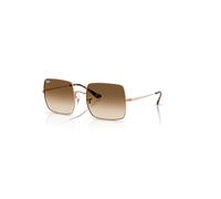 Ray-Ban Sunglasses Woman Square 1971 Classic - Rose Gold Frame Brown Lenses 54-19