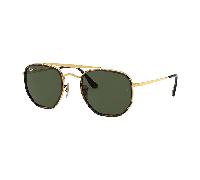 Ray - Ban RB3648M THE MARSHAL II 001 Unisex Sunglasses Metal Gold G15 Geometric Normal