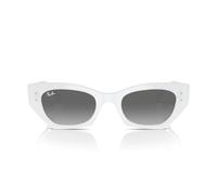 Ray-Ban Sunglasses Unisex Zena Bio-based - White Snow Frame Grey Lenses 49-22