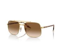 Ray-Ban Unisex-Adult Glasses, Gold/Light Brown Shaded, 56