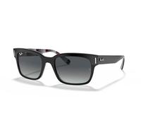 Ray-Ban Unisex Adults’ 0RB2190 Sunglasses, Black ON Chevron Gray/Burgundy, 55
