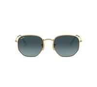 Ray-Ban Hexagonal RB3548N Unisex Gold Sunglasses