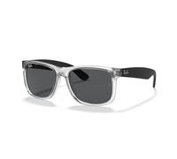 Ray-Ban Man Sunglass RB4165 Justin Color Mix - Frame color: Transparent, Lens color: Dark Grey