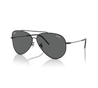 Ray-Ban Sunglasses Unisex Lenny Kravitz X Aviator Reverse - Black Frame Grey Lenses 59-11