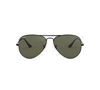 Ray-Ban Unisex Aviator Sunglasses, Black, 58 mm UK