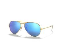 Ray-Ban Unisex Aviator Sunglasses, Blue, 62 mm UK