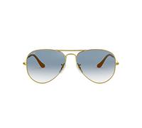 Ray-Ban Unisex Aviator Sunglasses, Blue(gold), 55 mm UK