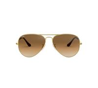 Ray-Ban Unisex Aviator Sunglasses, Gold, 55 mm UK
