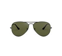 Ray-Ban Unisex Aviator Sunglasses, Gunmetal Crystal Green Polarized, 58 mm UK