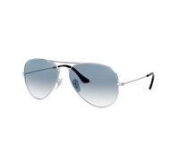 Ray-Ban Unisex Aviator Sunglasses, Silver (003/3f), 62 mm UK