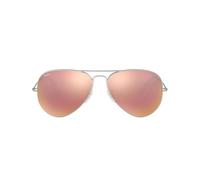 Ray-Ban Unisex Aviator Sunglasses, Silver (Silver 019/Z2, Frames: Silver, Gläser: Brown Mirrored Pink), 58 mm UK
