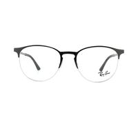 Ray-Ban Unisex Glasses Frames 6375 2861 Silver on Top Black 51mm Metal - One Size