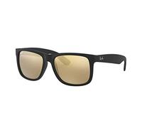 Ray-Ban Sunglasses Justin 4165 622/5A Black Gold Mirror Large 55mm