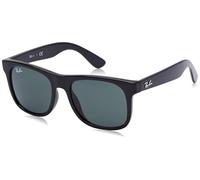 Ray-Ban Unisex Sunglass RB9069S Justin Kids - Frame color: Black, Lens color: Dark Green
