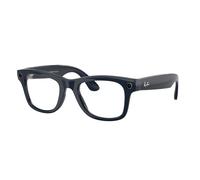 Ray - Ban Unisex Meta RW4012 Wayfarer 6628MF Sunglasses Injected Blue Transparent Squared Transitions Photochromatic