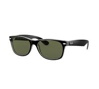 Ray-Ban Unisex New Wayfarer Sunglasses, Black and Transparent, 52 mm UK