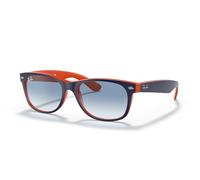 Ray-Ban Unisex New Wayfarer Sunglasses, Blue and Orange, 55 mm UK