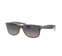Ray-Ban Unisex New Wayfarer Sunglasses, Gunmetal and Transparent, 55 mm UK