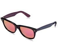 Ray-Ban Unisex Original Wayfarer Sunglasses, Black/Fusia, 54 mm UK