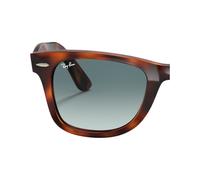 Ray - Ban Unisex Pair of replacement lenses Ray - Ban RB4340 Wayfarer Replacement lenses Injected Blue Squared Shaded