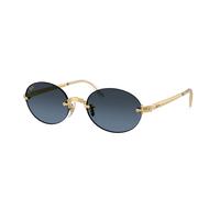 Ray - Ban Unisex Ray - Ban A$AP Rocky RB3929 001/S2 Sunglasses Metal Gold Blue Round Normal Nuanced