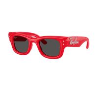 Ray - Ban Unisex Ray - Ban A$AP Rocky RB4940B WAYFARER PUFFER 686187 Sunglasses Nylon Red Squared Normal