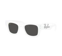 Ray-Ban Sunglasses Unisex Wayfarer Puffer Crystal Edition - White & Strass Frame Black Lenses 47-23