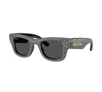 Ray - Ban Unisex Ray - Ban A$AP Rocky RB4940BP WAYFARER PUFFER 686587 Sunglasses Nylon Black Squared Normal