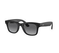 Ray - Ban Unisex Meta RW4006 Wayfarer 601ST3 Sunglasses Injected Black Grey Squared Polarized Shaded