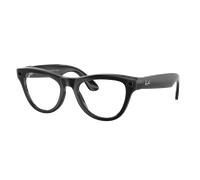 Ray-Ban Unisex Ray-Ban Meta Skyler - Frame color: Black, Lens color: Clear/Cerulean Blue