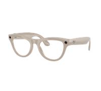Ray-Ban Unisex Ray-Ban Meta Skyler - Frame color: Chalky Grey, Lens color: Clear/Sapphire