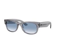 Ray - Ban Unisex Ray - Ban RB0832S MEGA WAYFARER II 68463F Sunglasses Acetate Grey Blue Squared Normal Nuanced