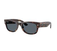 Ray - Ban Unisex Ray - Ban RB0832S MEGA WAYFARER II 902/R5 Sunglasses Acetate Turtle Blue Squared Normal