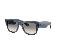 Ray - Ban Unisex Ray - Ban RB0840S MEGA WAYFARER 684532 Sunglasses Acetate Blue Grey Squared Normal Nuanced