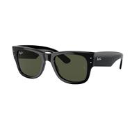 Ray - Ban Unisex Ray - Ban RB0840S MEGA WAYFARER 901/31 Sunglasses Acetate Black Green Squared Normal