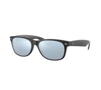 Ray - Ban Unisex RB2132 NEW WAYFARER 622/30 Sunglasses Injected Black Silver Squared Normal